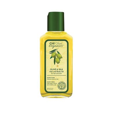 CHI Olive Organics Olive and Silk Hair and Body Oil (Шовкова олія для волосся та тіла), 59 мл 633911788998 фото