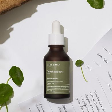 Заспокійлива сироватка для чутливої шкіри Mary&May (Centella Asiatica Serum), 30 мл 8809670680787 фото