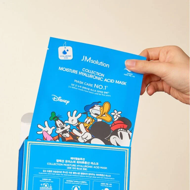 JMsolution Disney Collection Moisture Hyaluronic Acid Mask (Тканинна маска для обличчя з гіалуроновою кислотою), 30 мл 8809852545088 фото