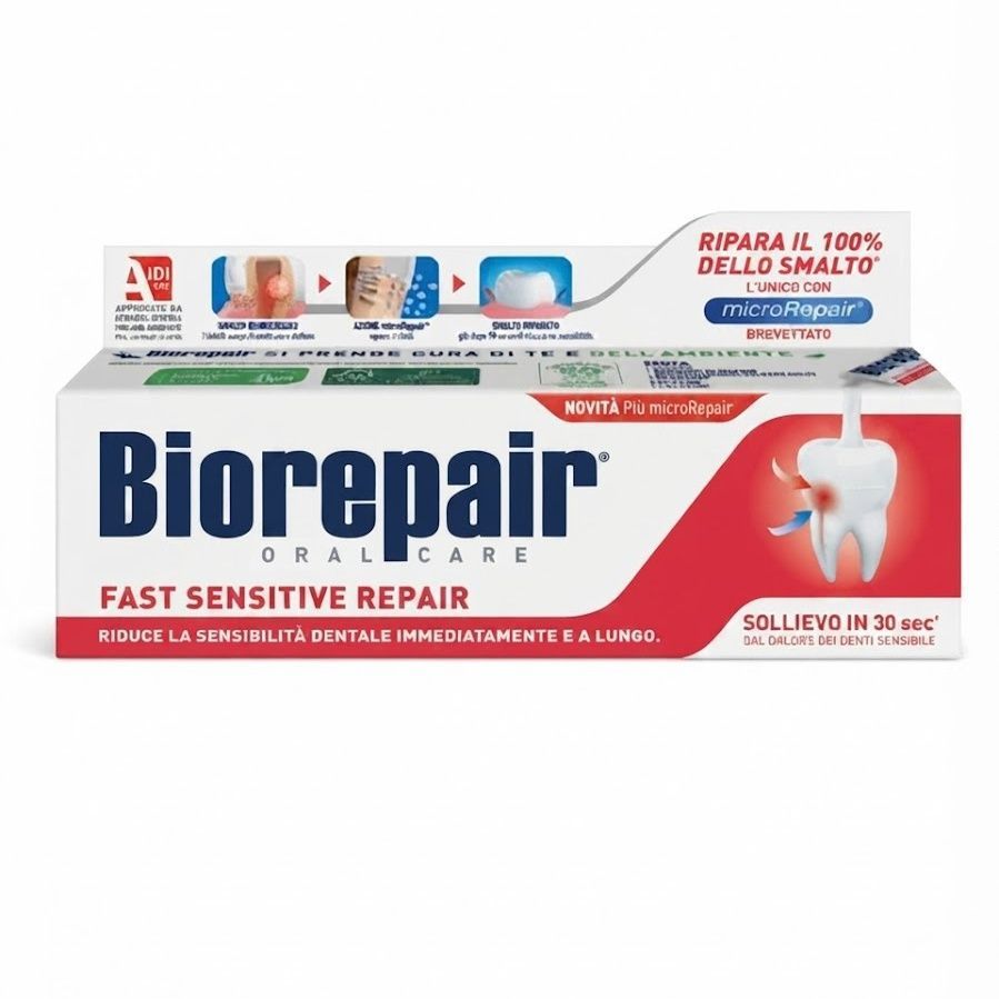Biorepair Oral Care Fast Sensitive (Зубна паста для швидкого позбавлення чутливості), 75 мл 8017331095416 фото