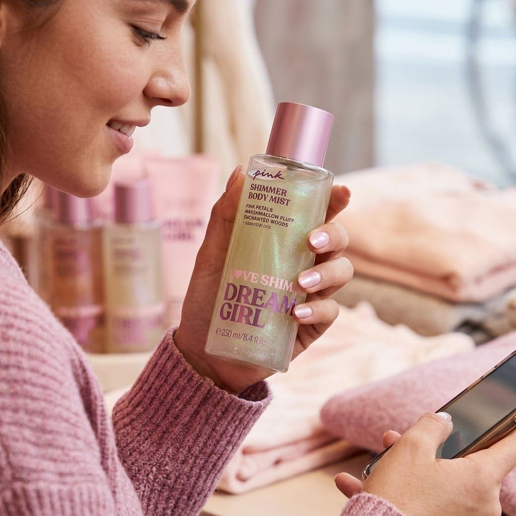 Victoria's Secret Pink Dream Girl Shimmer Mist (Парфумований спрей для тіла), 250 мл