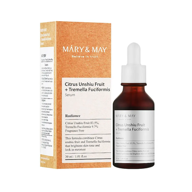 Mary&May Citrus Unshiu Tremella Fuciformis Serum (Сироватка з Екстрактом мандарину), 30 мл 8809670680855 фото