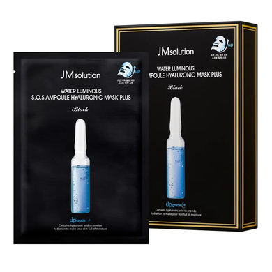 JMsolution Water Luminous SOS Ampoule Hyaluronic Mask Plus (Тканинна маска з гіалуроновою кислотою), 30 мл 8809711714402 фото