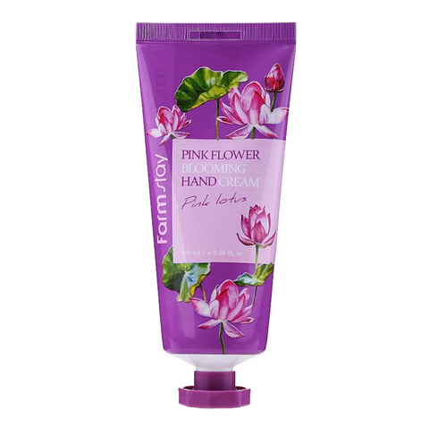 Крем для рук з екстрактом лотоса Farm Stay (Pink Flower Blooming Hand Cream Pink Lotus), 100 мл 8809338560147 фото