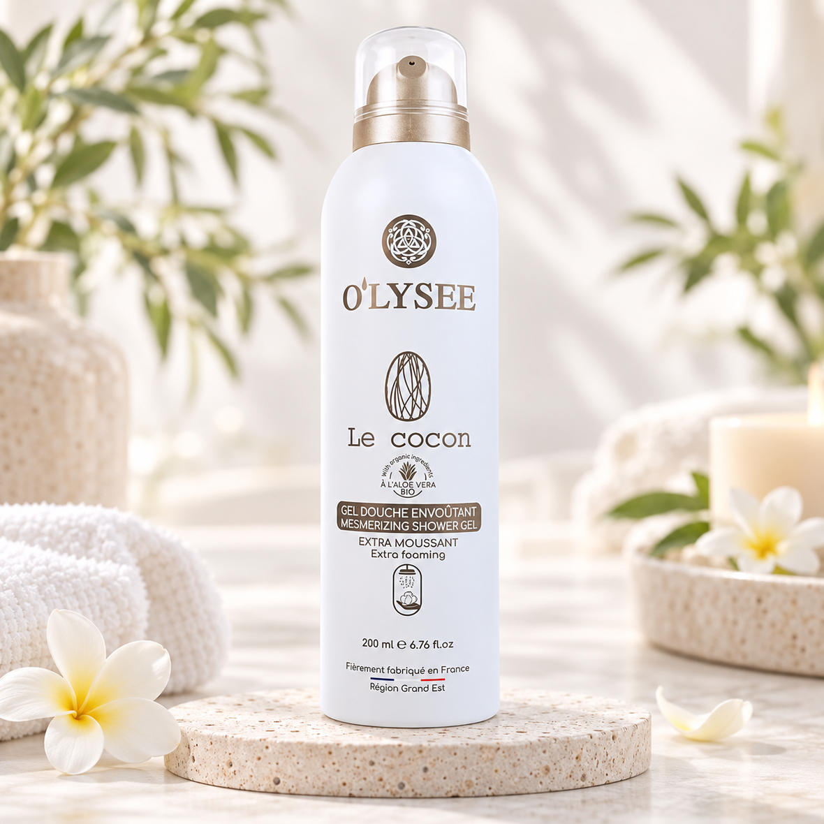 O'lysee Extra Foaming Shower Gel Le Cocon (Очищуюча гель-піна для душу &laquo;Кокон&raquo;) 3520710005975 фото