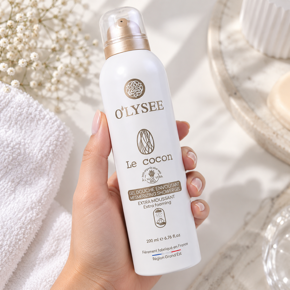 O'lysee Extra Foaming Shower Gel Le Cocon (Очищуюча гель-піна для душу &laquo;Кокон&raquo;) 3520710005975 фото