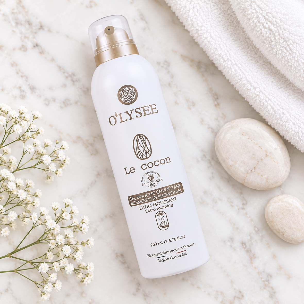 O'lysee Extra Foaming Shower Gel Le Cocon (Очищуюча гель-піна для душу &laquo;Кокон&raquo;) 3520710005975 фото