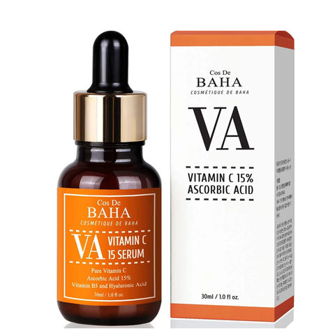 Cos De Baha Vitamin C 15% Ascorbic Acid (Сироватка для сяйва шкіри з вітаміном С й пантенолом), 30 мл 8809240318119 фото