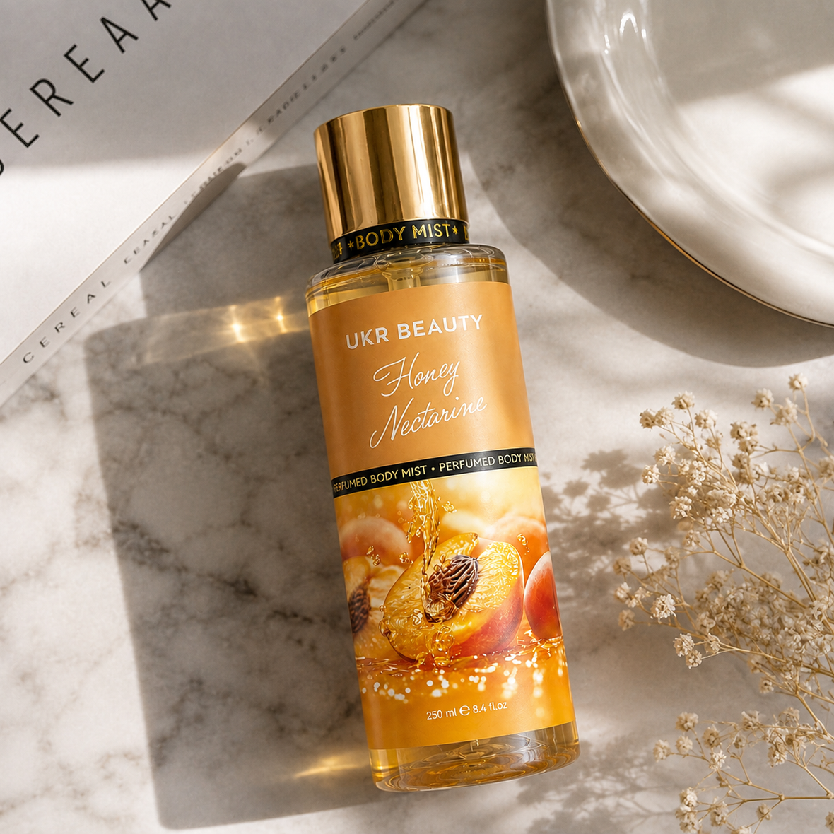 Ukr Beauty Honey Nectarine Perfumed Body Mist (Парфумований міст для тіла), 250 мл