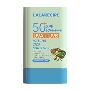 Lalarecipe Matcha Cica Sun Stick (Сонцезахисний стік з центеллою та матчею), 20 г 8800296554575 фото
