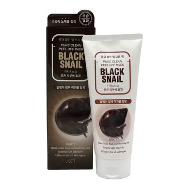 Jigott Black Snail Pure Clean Peel Off Pack (Очищаюча маска-плівка з муцином чорного равлика), 180 мл 8809541280016 фото