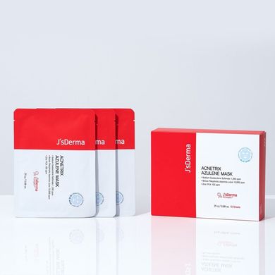 JsDerma Acnetrix Azulene Mask (Заспокійлива тканинна маска з азуленом), 25 г 8809099264957 фото