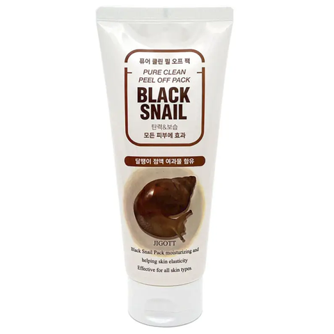 Jigott Black Snail Pure Clean Peel Off Pack (Очищаюча маска-плівка з муцином чорного равлика), 180 мл 8809541280016 фото