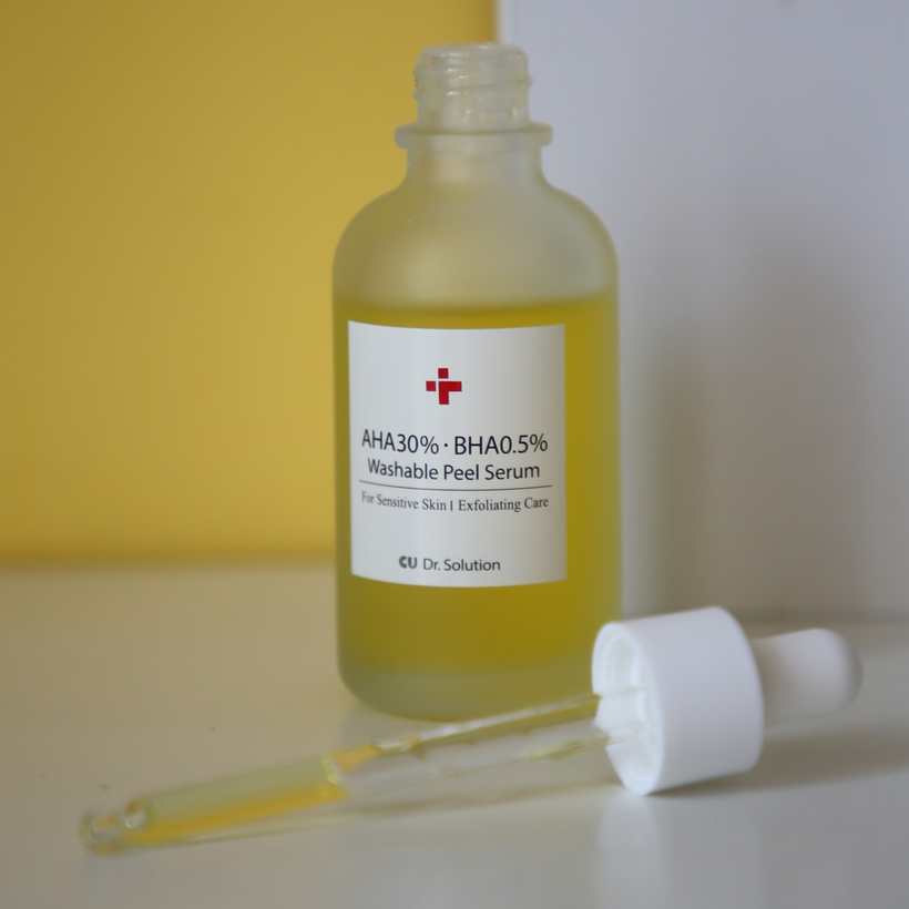 CU SKIN Dr. Solution AHA 30% BHA 0.5% Washable Peel Serum (Пілінг-сироватка кислотами), 50 мл 8809207225009 фото