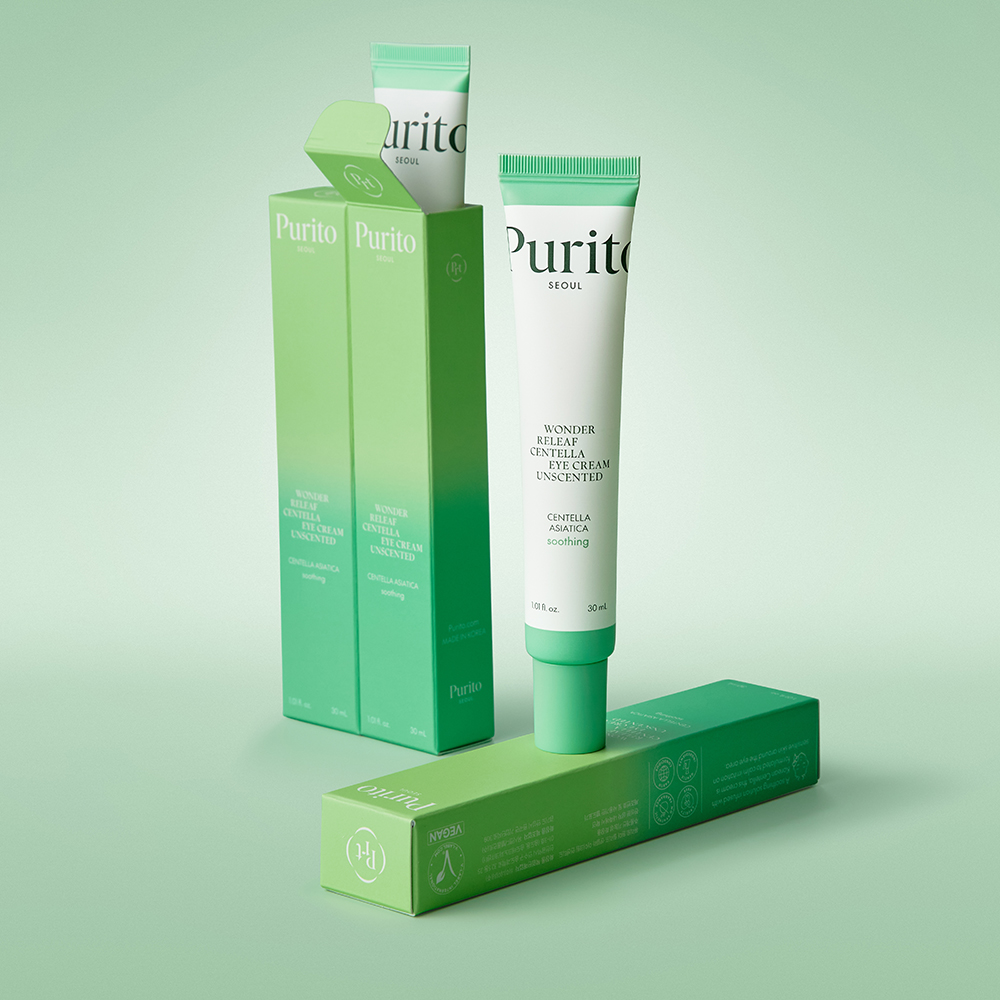 Purito Seoul Wonder Releaf Centella Eye Cream Unscented (Крем для шкіри навколо очей з екстрактом центелли азіатської та пептидами), 30 мл 8809563101023 фото