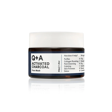 Q+A Activated Charcoal Face Mask (Маска для обличчя "Детокс"), 50 г 742271477135 фото