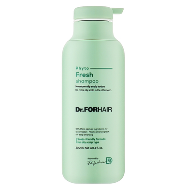 Dr.FORHAIR Phyto Fresh Shampoo (Міцелярний шампунь для жирної шкіри голови), 300 мл 8809485533414 фото