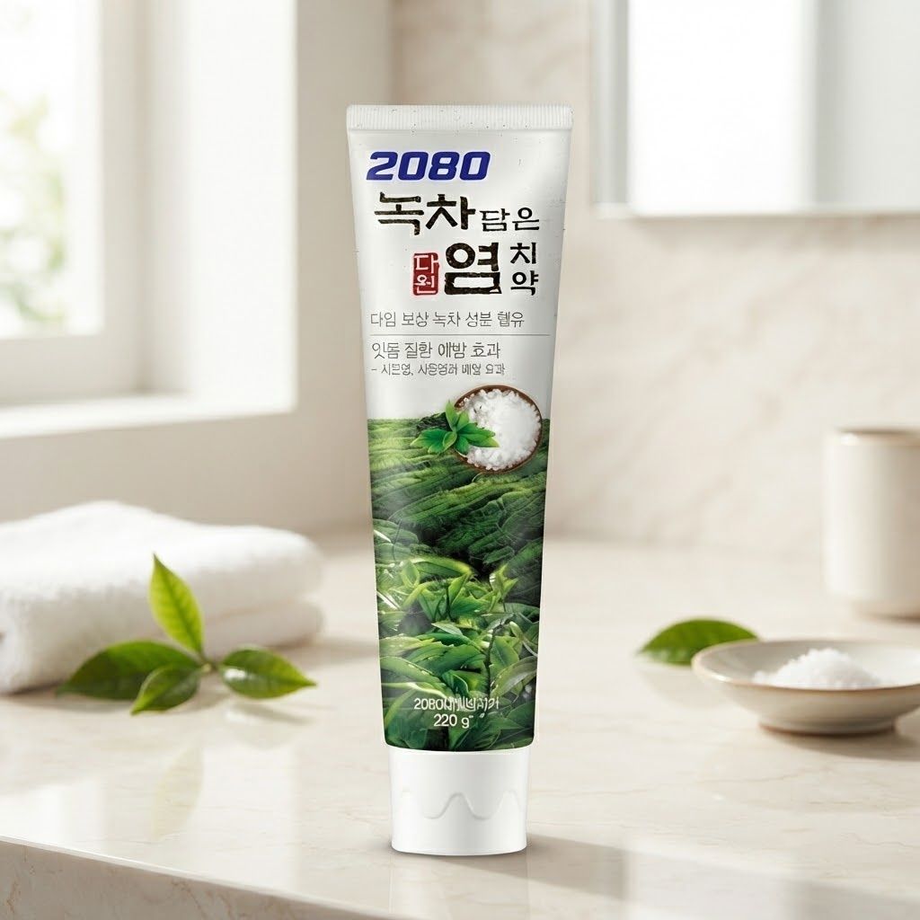 2080 Salted Toothpaste Green Tea (Зубна паста з зеленим чаєм), 120 г 2965700061851 фото