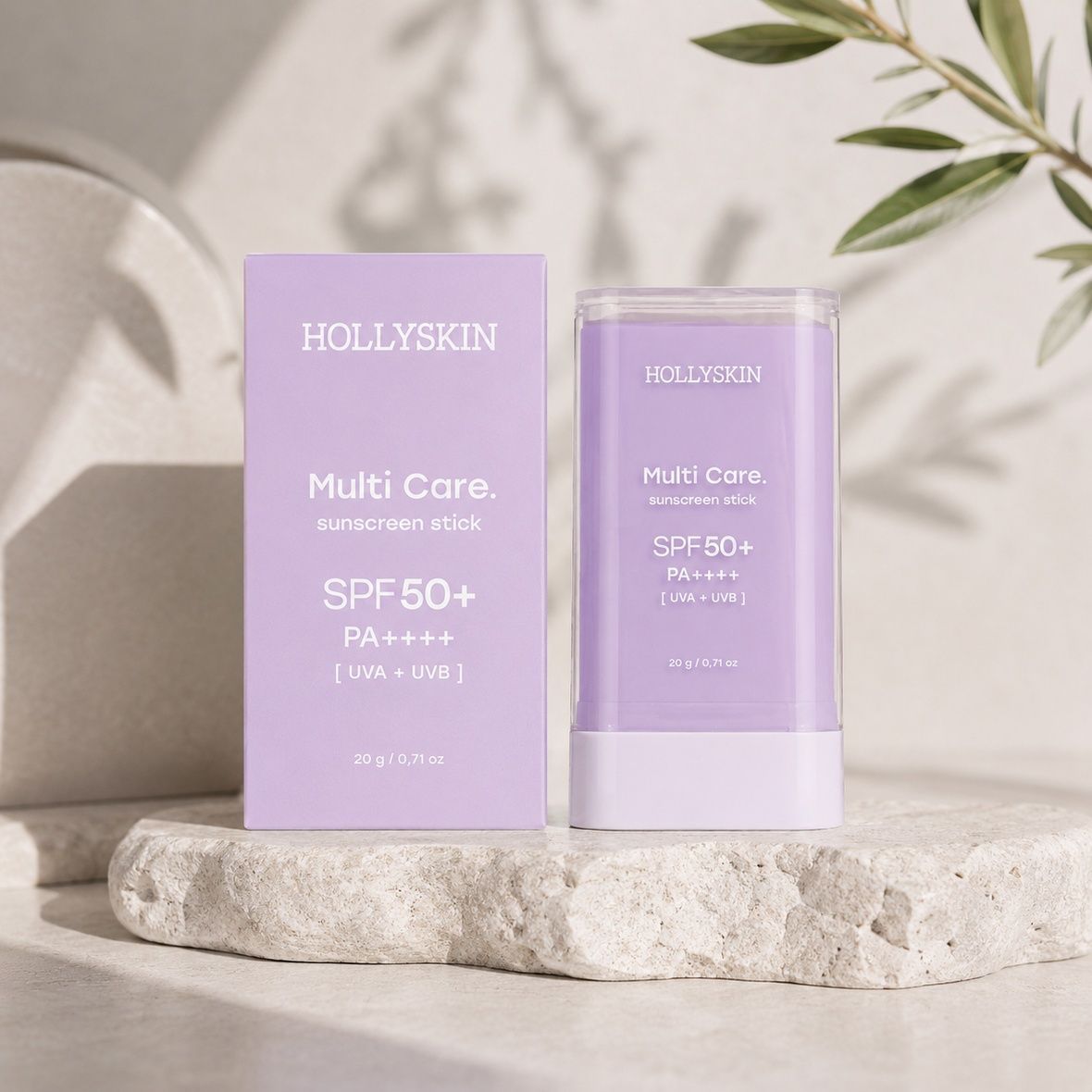 Hollyskin Multi Care Sunscreen Stick SPF 50+ (Сонцезахисний стік для обличчя), 20 г 4823109705906 фото
