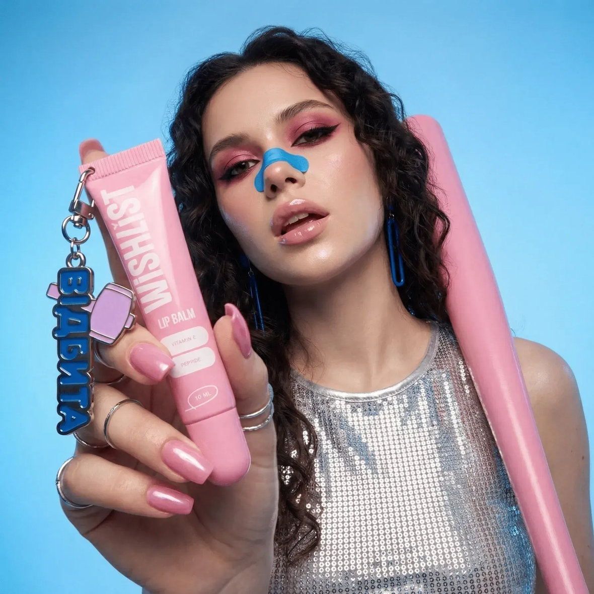 Wishlist Sweet Candy (Бальзам-блиск для губ + іграшка-брелок "Відбита"), 10 мл 4823116603158 фото