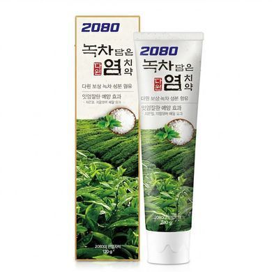 2080 Salted Toothpaste Green Tea (Зубна паста з зеленим чаєм), 120 г 2965700061851 фото
