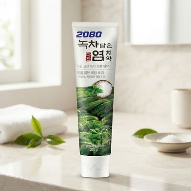 2080 Salted Toothpaste Green Tea (Зубна паста з зеленим чаєм), 120 г 2965700061851 фото