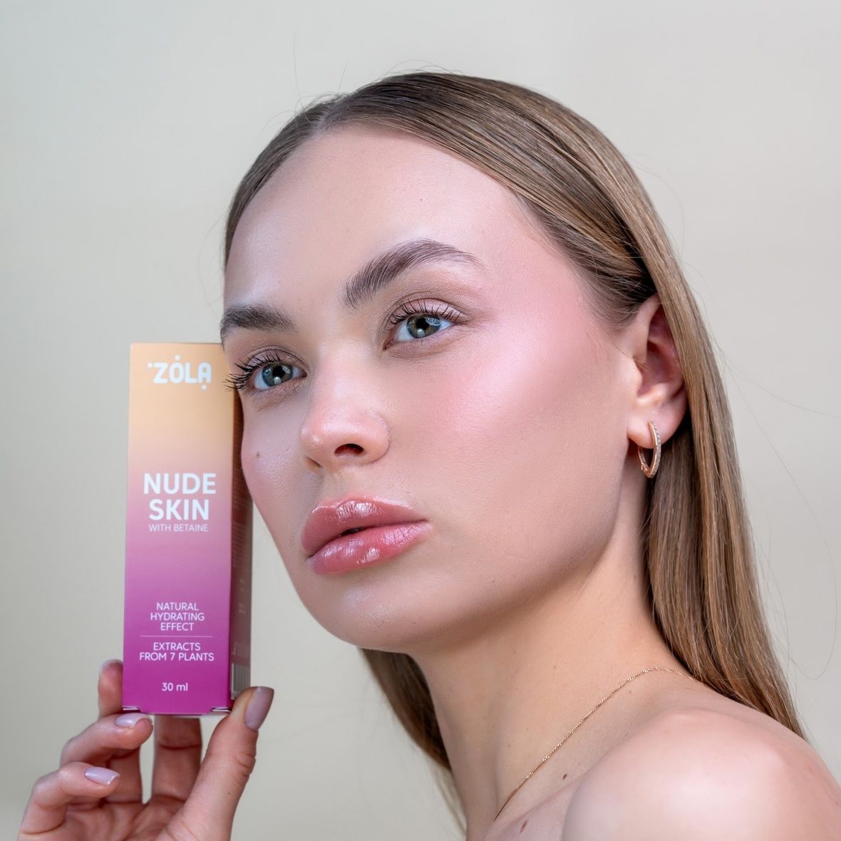 ZOLA Tinted Foundation Nude Skin Shade 01 Light (Тональна основа), 30 мл 4820227162246 фото