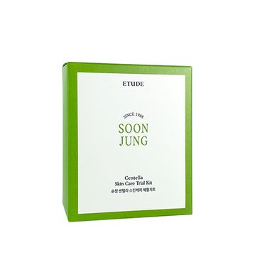 Etude House Soon Jung Centella Skin Care Trial Kit (Набір мініатюр із центеллою) 4в1 8809668018783 фото