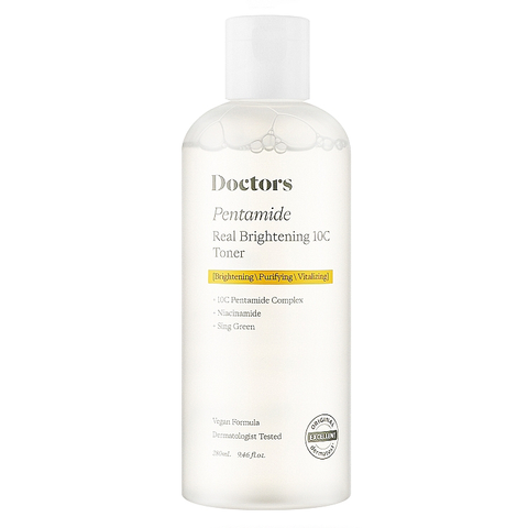 Doctors Pentamide Real Brightening 10C Toner (Тонер для освітлення та рівного тону шкіри), 280 мл 8809639178027 фото