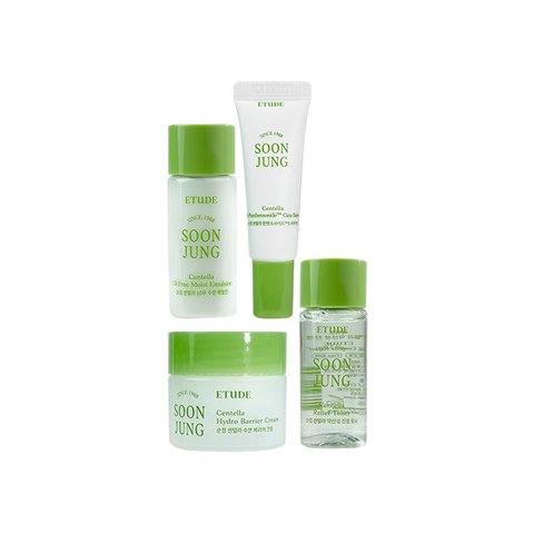 Etude House Soon Jung Centella Skin Care Trial Kit (Набір мініатюр із центеллою) 4в1 8809668018783 фото