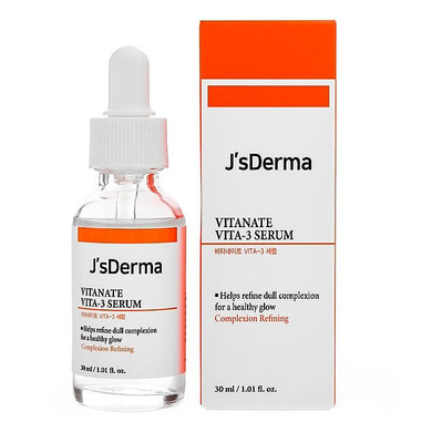 J'sDerma Vitanate VITA-3 Serum (Сироватка з ніацинамідом для вирівнювання тону обличчя), 30 мл 8809099264421 фото