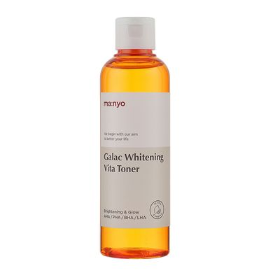 Manyo Galac Whitening Vita Toner (Тонер освітлювальний з галактомісісом), 210 мл 8809730952021 фото