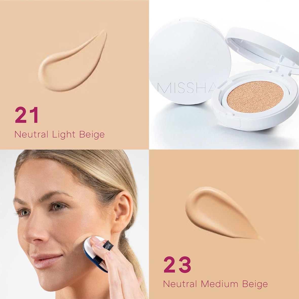 Missha Magic Cushion Moist Up №21 (Зволожуючий кушон), 15 г 8809581449268 фото