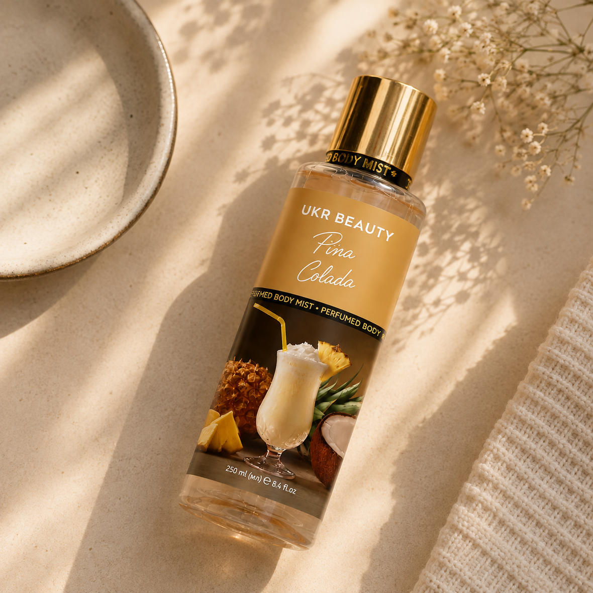 Ukr Beauty Pina Colada Perfumed Body Mist (Парфумований міст для тіла), 250 мл