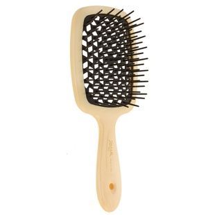 Janeke Superbrush The Original (Гребінець для волосся, пастельно жовта з чорним), 1 шт 8006060593300 фото