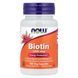 Now Foods Biotin (Дієтична добавка біотин 1000 мкг), 100 шт 733739004697 фото 1