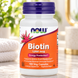 Now Foods Biotin (Дієтична добавка біотин 1000 мкг), 100 шт 733739004697 фото 4