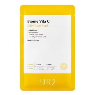 UIQ Biome Vita C Daily Glow Mask (Освітлювальна тканинна маска з вітаміном C), 20 мл 8809771751843 фото
