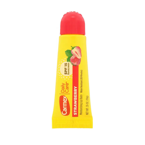 Carmex Strawberry Lip Balm (Бальзам для губ ''Полуниця'' у тюбику), 10 г  083078010218 фото