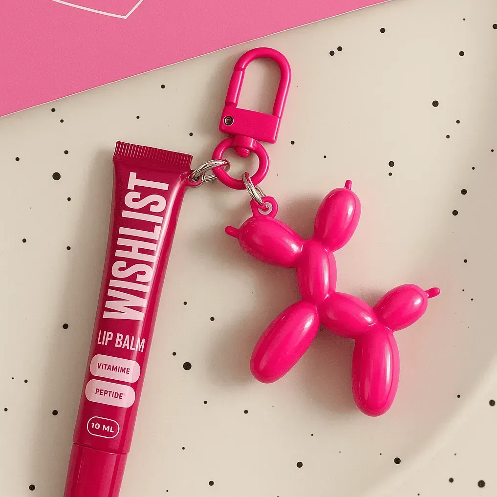 Wishlist Ruby Nectar Lip Gloss Balm (Бальзам-блиск для губ + іграшка-брелок), 10 мл 4823116603059 фото