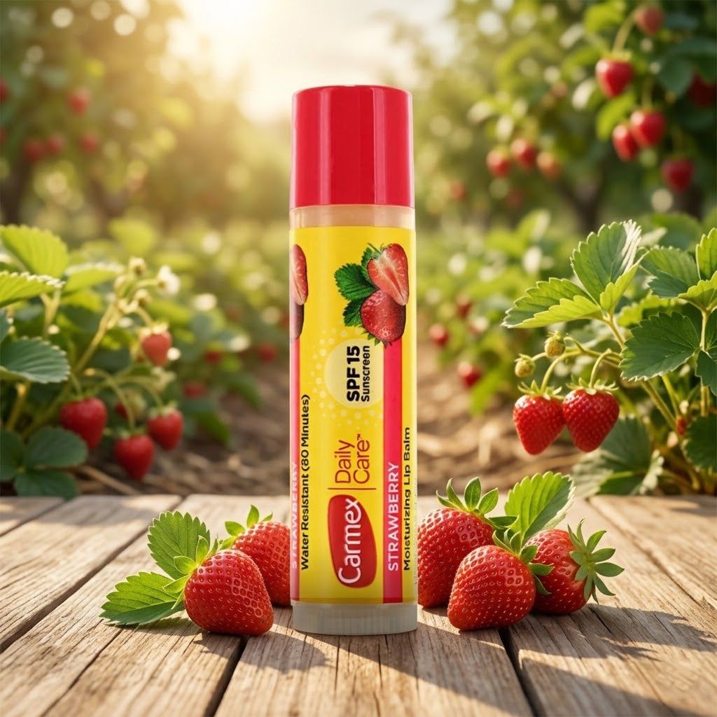 Carmex Lip Balm Strawberry (Бальзам для губ ''Полуниця'' у стіку), 4,25 г  2997110019047 фото