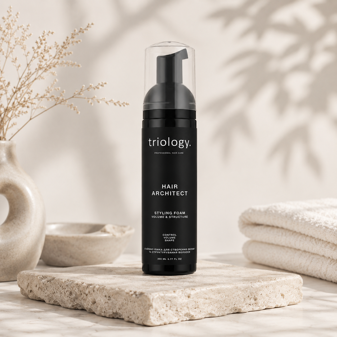 Triology Hair Architect Styling Foam (Стайлінг-пінка для створення обʼєму та структурування волосся), 200 мл 4823109705746 фото