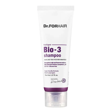 Dr.FORHAIR Folligen BIO 3 Shampoo (Відновлюючий шампунь проти випадіння зі стовбуровими клітинами), 70 мл 8809485533230 фото