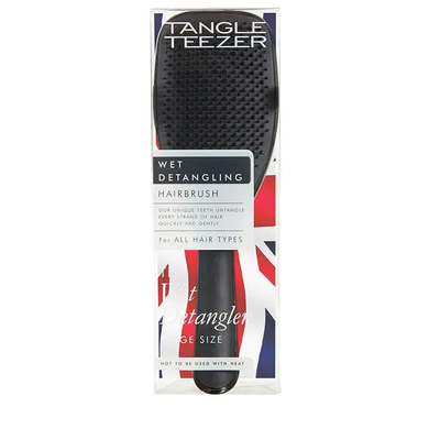 Tangle Teezer The Wet Detangler Black Gloss Large Size Hairbrush (Гребінець для волосся великий, чорний) 5060630044152 фото