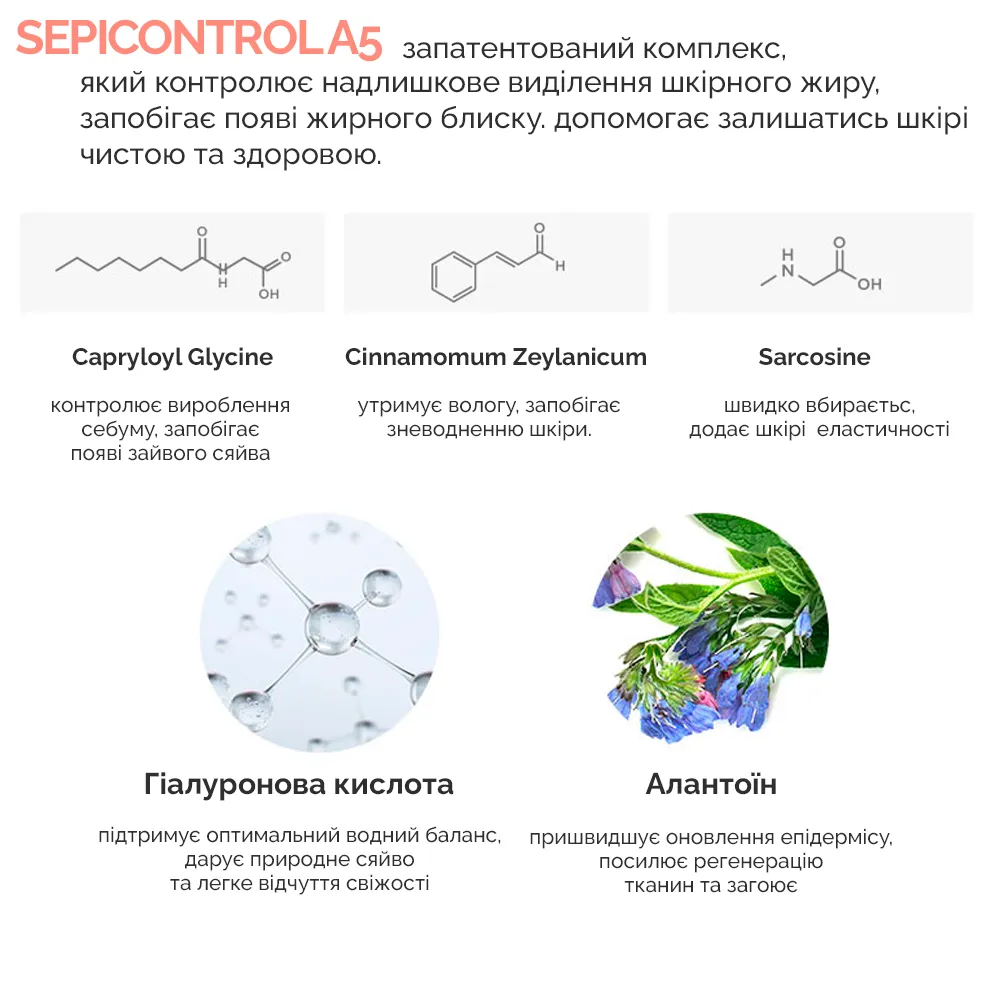 Dr.Ceuracle 5&alpha; Control No Sebum Sun Lotion (Себорегулюючий сонцезахисний лосьйон "5-альфа контроль" SPF 50+), 50 мл 8806133614860 фото