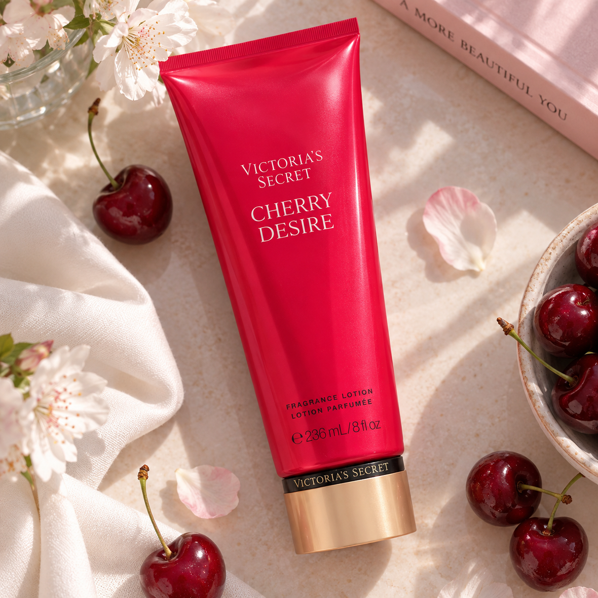 Victoria's Secret Cherry Desire Fragrance Lotion (Парфумований лосьйон для тіла &laquo;Вишневе бажання&raquo;), 236 мл 199294140612 фото