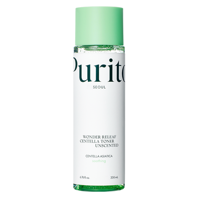 Purito Seoul Wonder Releaf Centella Toner Unscented (Заспокійливий тонер з центеллою без масел), 200 мл 8809563100347 фото