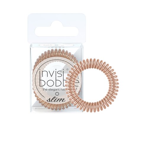 Резинка-браслет для волосся Invisibobble (Slim Bronze And Beads), Набір 3 шт 4063528027771 фото